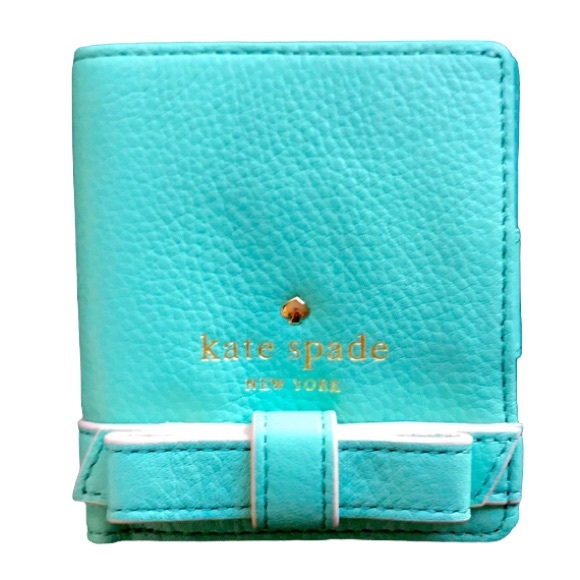 kate spade Handbags - Last 1 ♠️ Kate Spade Teal Tiffany Blue Leather Cove Street Serenade Wallet